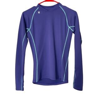 Stoic Baselayer Top Long Sleeve Thumbholes Purple Size XS